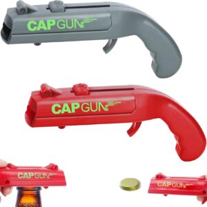 Pack of 2 Capgun Bottle Opener, Cap Gun for Party, Bar & Home