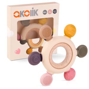 Teether Teether Baby Toy Teething Aid Teething Toy for 3 6 Months Teether Teething Ring Baby Toy Teething Aid Teething Toy for 3 6 Months