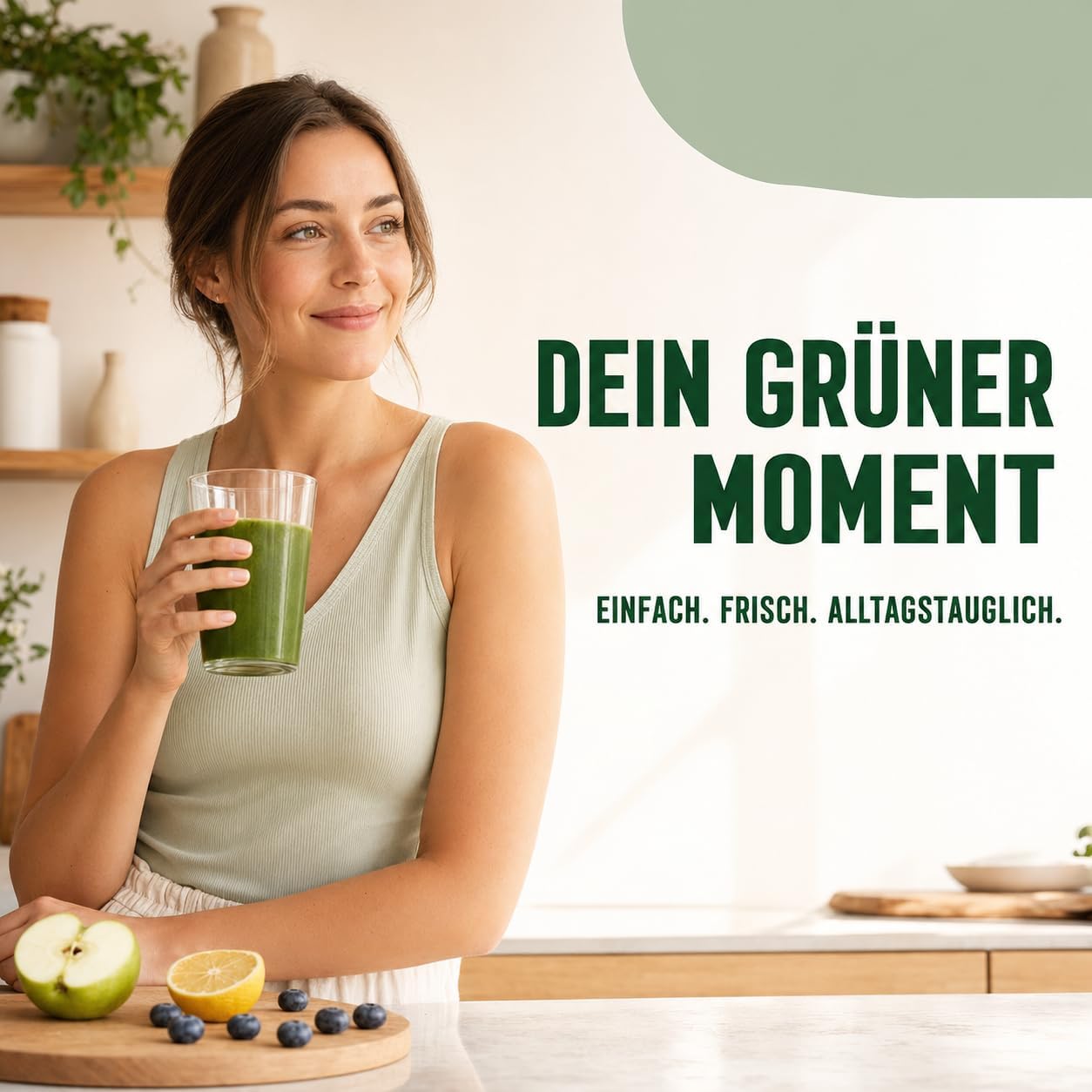 Green Detox Powder, Green Superfood Powder Helper - Vegetable Blend with Matcha, Barley Grass, Spirulina & Wild Blueberry | Vegan Digestive & Energy Booster – Bild 7