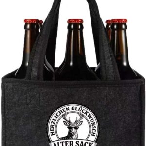 Beer Gifts for Men Birthday, Carry Bag Men’s Handbag Beer, Funny Personalised Gifts Men, Old bag congratulations, Old bag congratulations