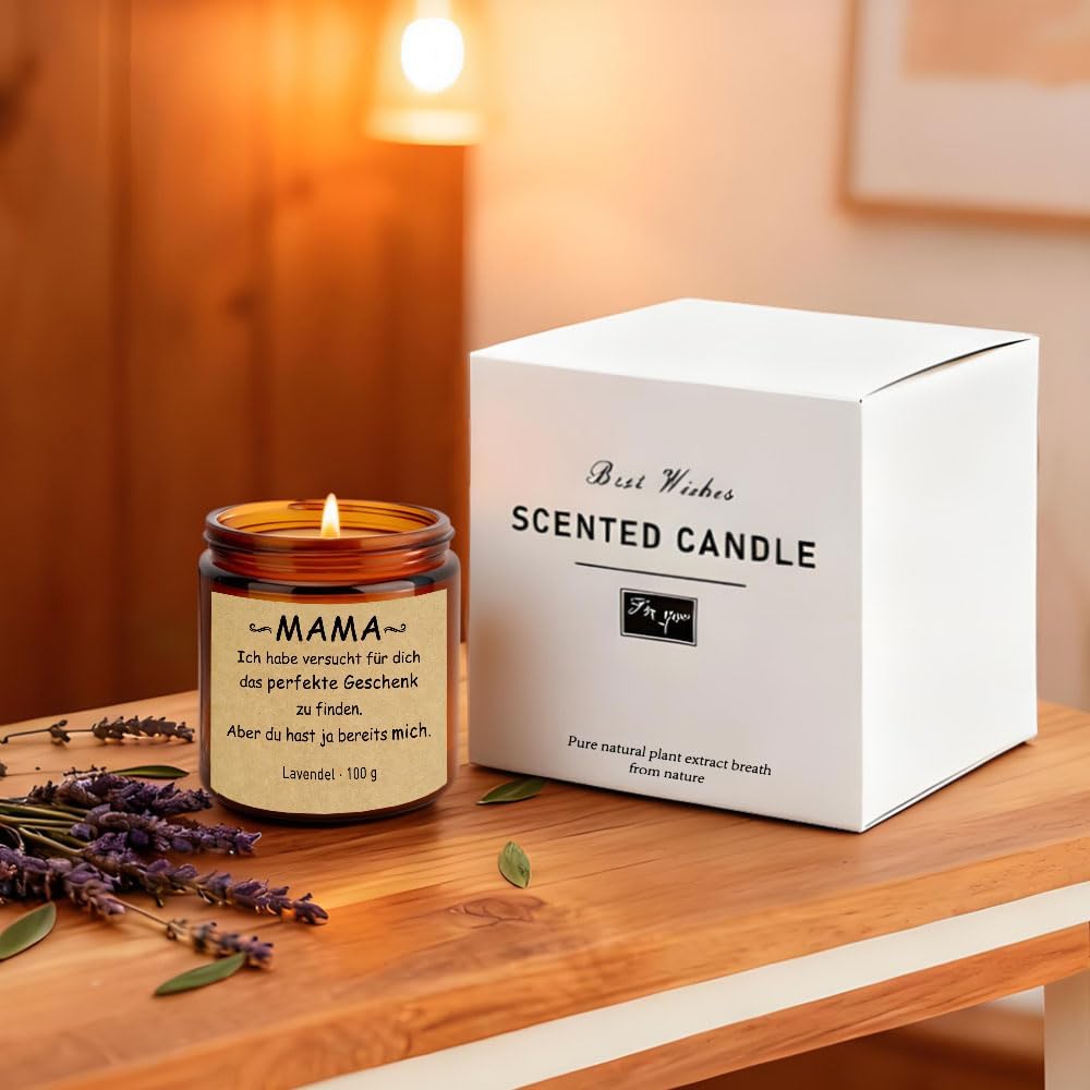 Mother's Day Gift Mum Gift, Funny Candle Gifts for Mum, 3.5 oz Lavender Scented Candle in Glass, Gift Ideas for Mother Birthday Gift Christmas Gifts Funny Gifts Mother's Day – Bild 5