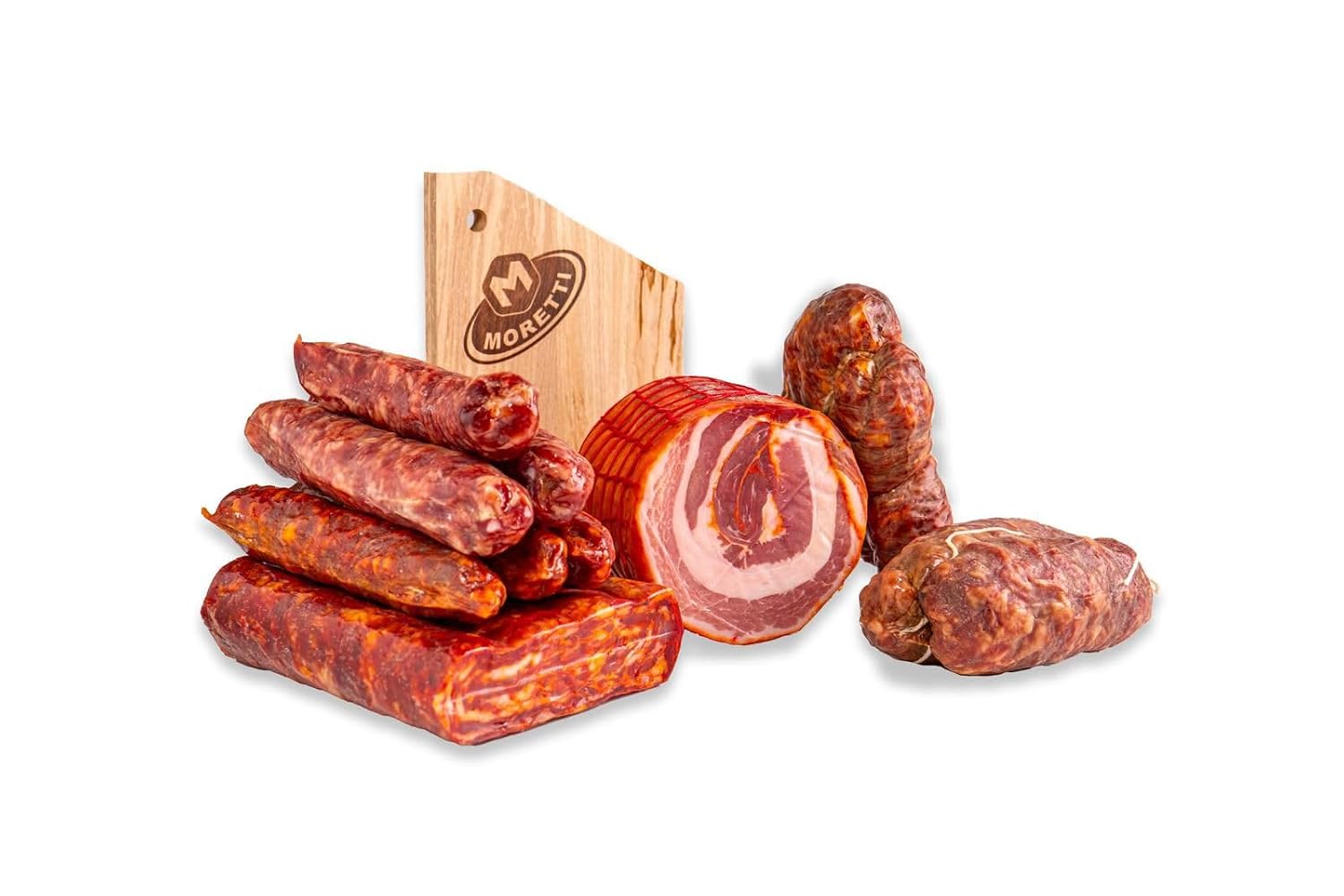 Moretti Handmade Gift Basket with Sausages and Cheese - Perfect for Christmas Gifts 2024, Summer Picnics and Aperitifs - Includes Gifts (Gift Basket from Calabria) – Bild 3