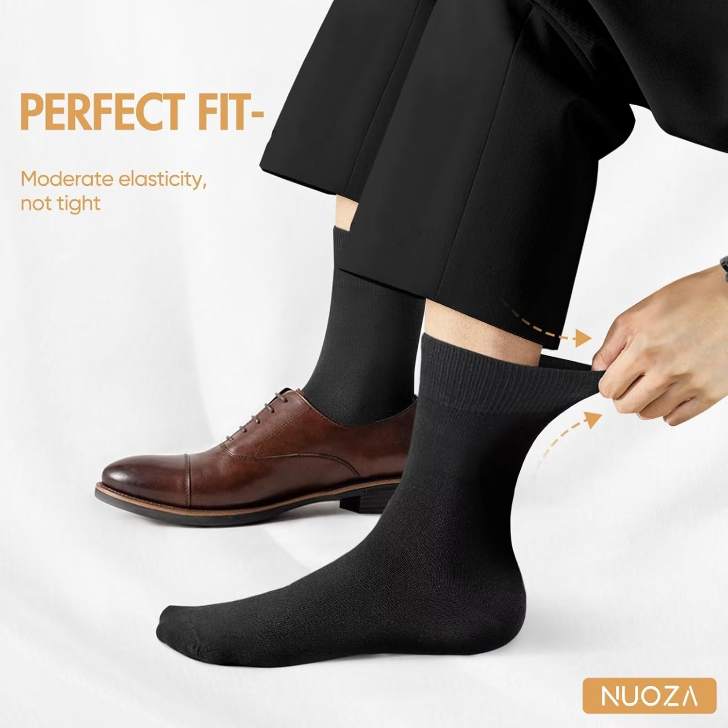 NUOZA 12 Pairs of Socks Men Women Cotton Business Breathable Socks – Bild 2