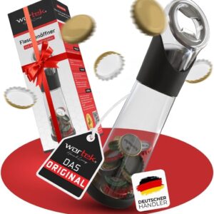 wortek Bottle Opener with Collection Container Beer Opener Beer Bottle Opener Drinks Opener Bar Accessories – Men’s Gifts Beer Gifts for Men Gifts for Boyfriend Gift for Beer Lovers