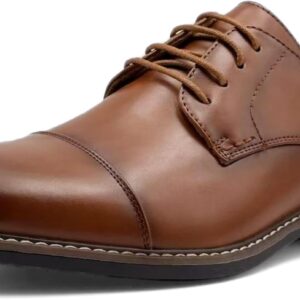 Finishing & Sewing Men's Oxford Lace Up Shoes with Caps
