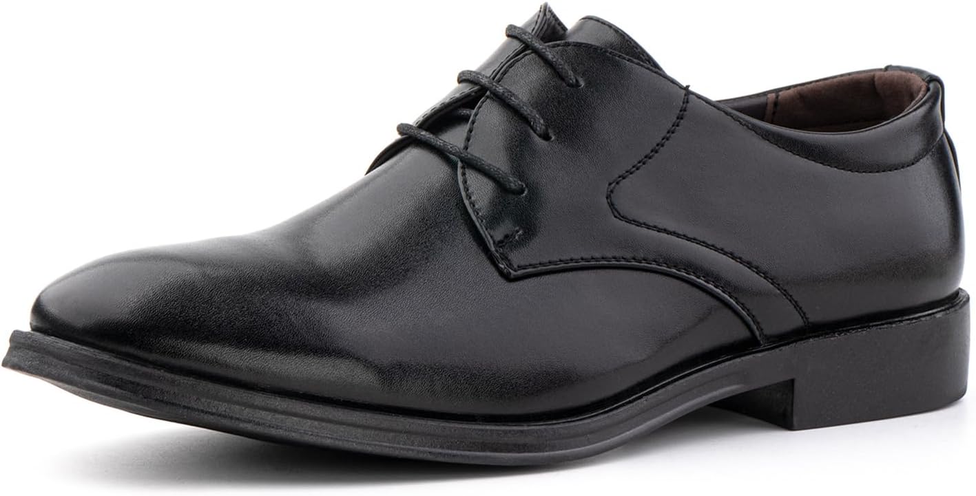 Hitmars Suit Shoes Men's Lace-Up Shoes Business Shoes Classic Derby Oxford Leather Shoes Wedding Shoes Black Brown Blue 39-48