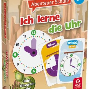 ASS Altenburger – Ich lerne die Uhr Educational Game, Adventure School Card