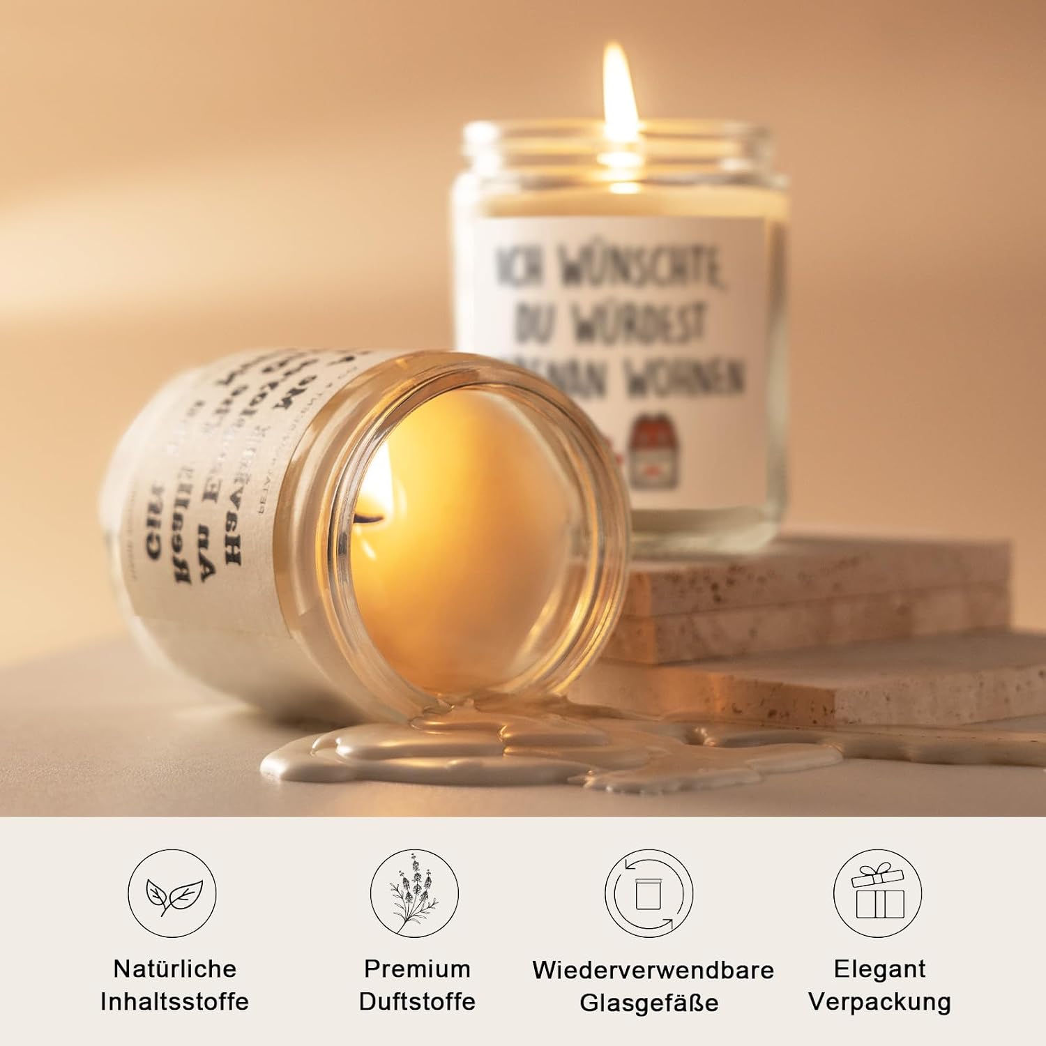 Gifts for Girlfriend - Scented Candle with Saying, Personalised Gifts for Women, Best Friend, Birthday Gift for Women, Birthday, Christmas, Christmas Gifts – Bild 4