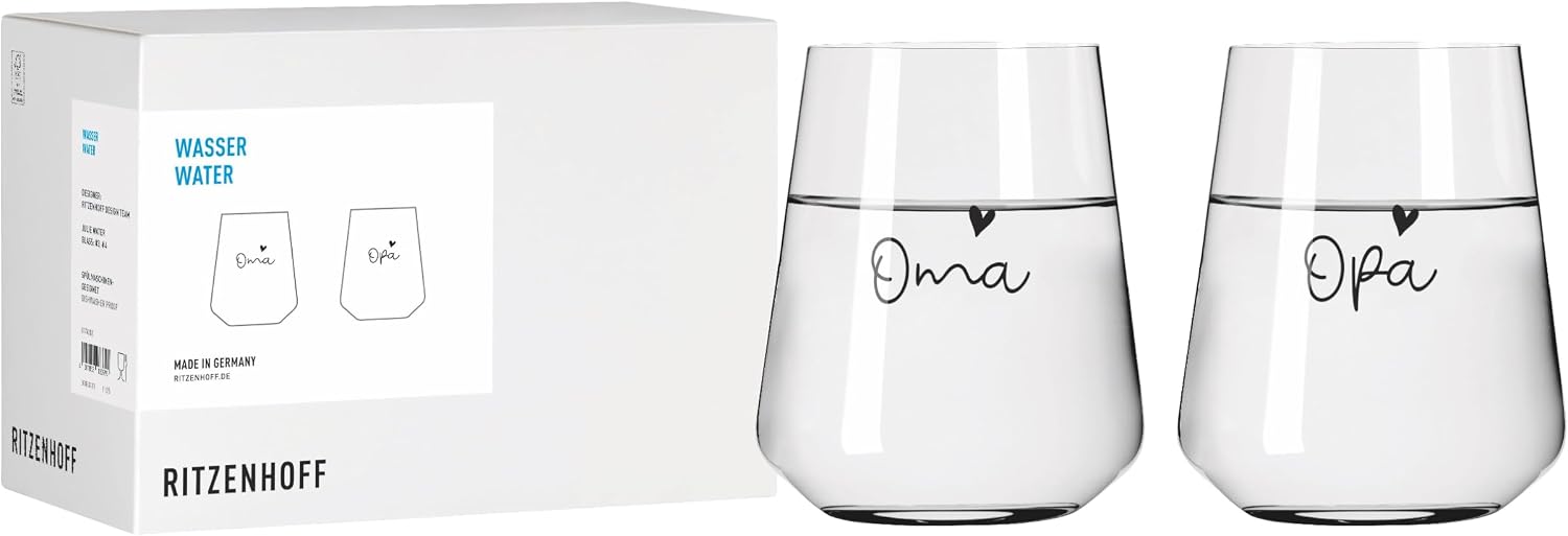 RITZENHOFF Water Glass Set of 2 – 500 ml – Made in Germany