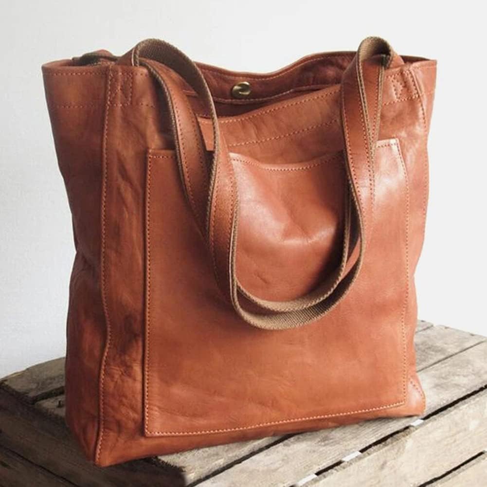 Shoulder Bag Women Large Handbags, Soft PU Leather Crossbody Bag Casual Large Handbag Clutch Bags Handbags Purse for Work & Travel Shopping – Bild 3