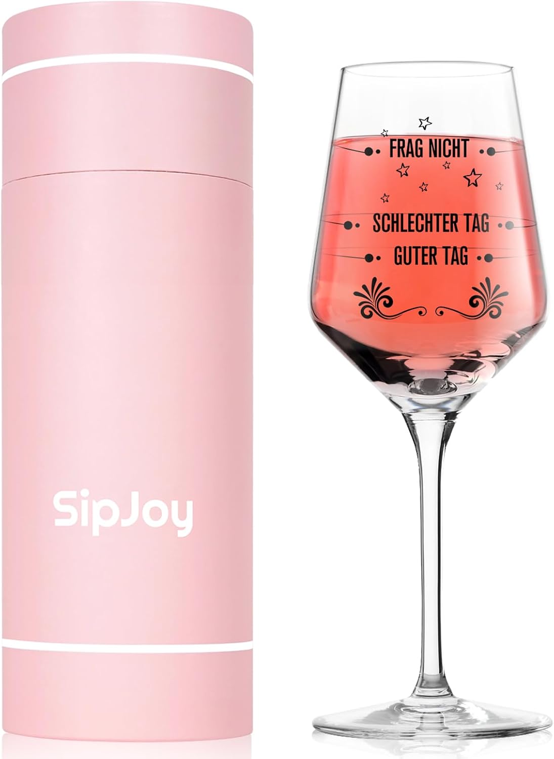 Funny Gifts for Women 550 ml Wine Glasses with Engraving Personalised Gift Birthday Gift for Women Christmas Gifts for Mum Best Friend Gifts for Advent Calendar