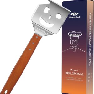 STEVEN-BULL 7-in-1 Barbecue Spatula, Grill Accessories, Gifts for Men, Dad