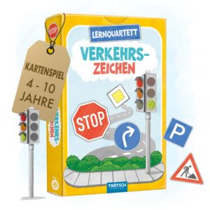Trötsch Lernquartett Verkehrszeichen: Kartenspiel Gedächtnisspiel Lernspiel