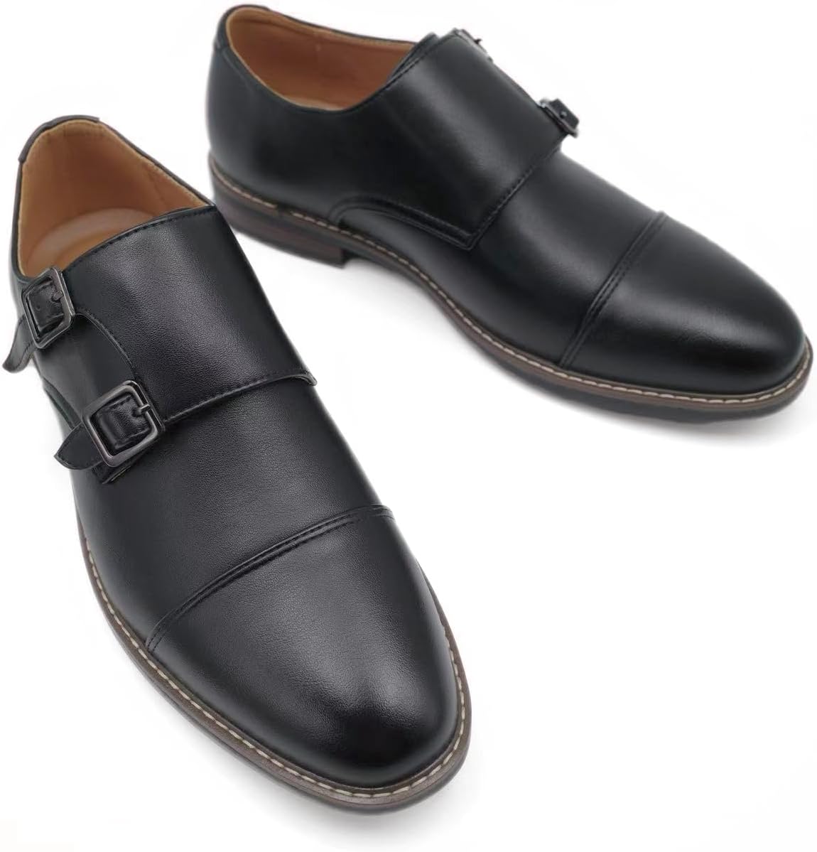 Finishing & Sewing Men's Monk Shoes with Double Strap – Bild 3
