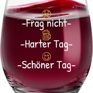 Funny Gifts Wine Glasses Funny Gifts for Men Women Funny Men Gifts Fun Gifts Birthday Gift Fun Unusual Gift for Colleagues Friends Bride and Groom Dads