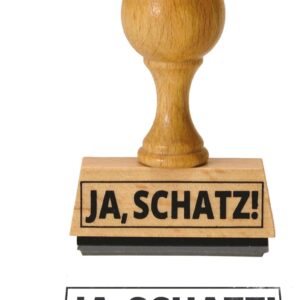 trendaffe Der Ja, Schatz! Wooden Stamp