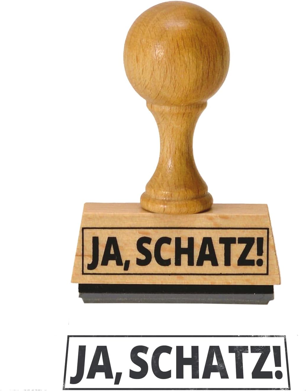 trendaffe Der Ja, Schatz! Wooden Stamp