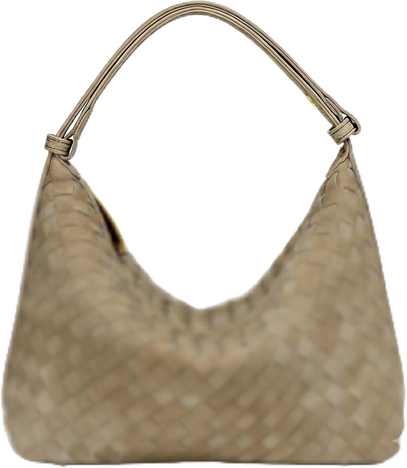 Handtasche Damen Mittelgroß Umhängetasche Wildleder Geflochtene, Schultertasche mit Verstellbarem Schultergurt, Couture Damenhandtaschen für Arbeit, Einkaufen, Reisen