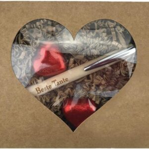 Gift Set 3 Pieces Name Choice / Folding Box / Ballpoint Pen with Engraving / Mother's Day / Birthday / Gift / Women / Men / Zodiac Signs, Name: Heike