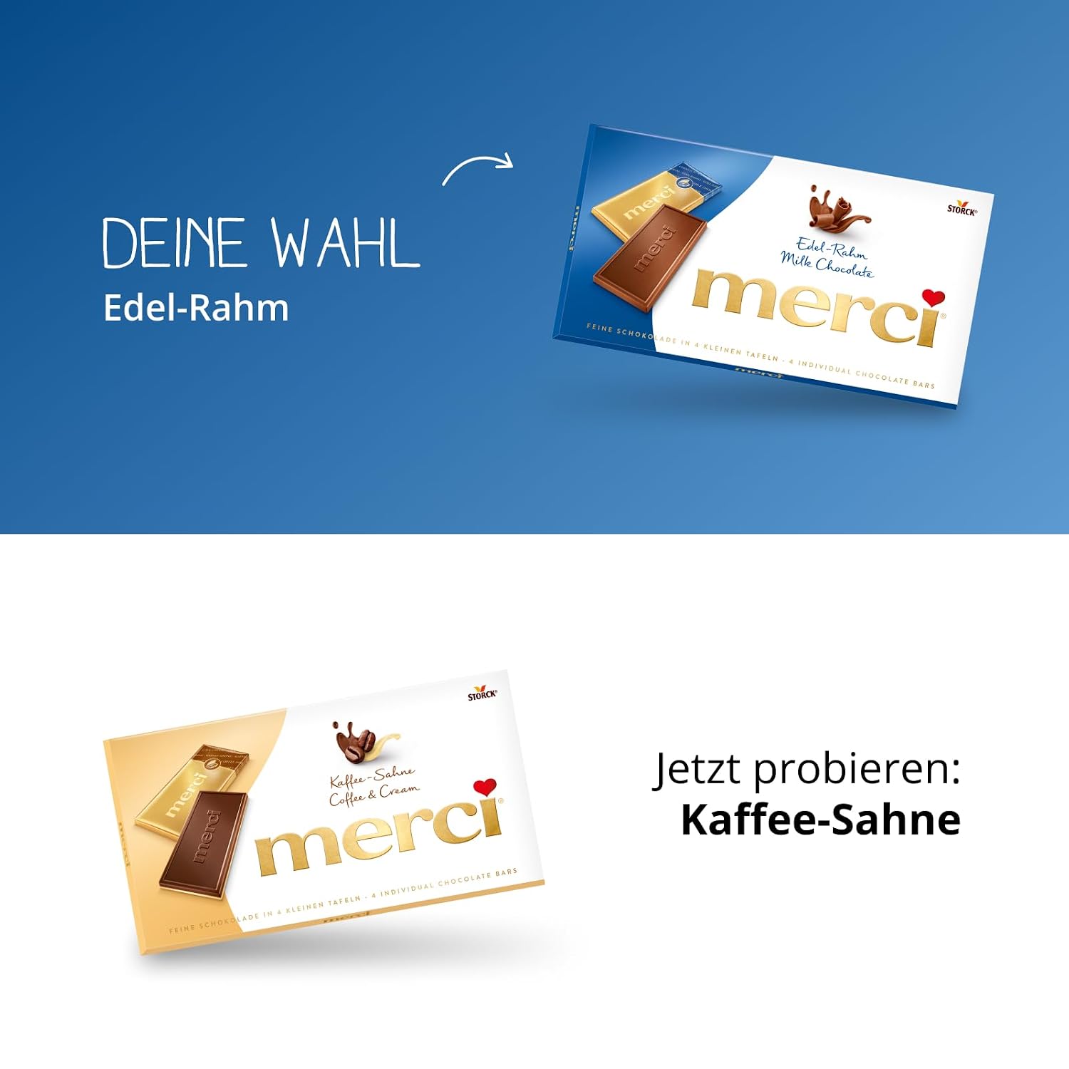 merci Chocolate Bar Precious Cream 1 x 100 g (4 Plates) – Bild 7