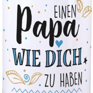 Lustapotheke® Vatertagsbier – 1 Litre Beer Can Premium Lager – Glück ist einen Papa wie dich zu haben – The Beer Gift for Father's Day – Father's Day Gift Beer for Dads – Gifts for Father's Day