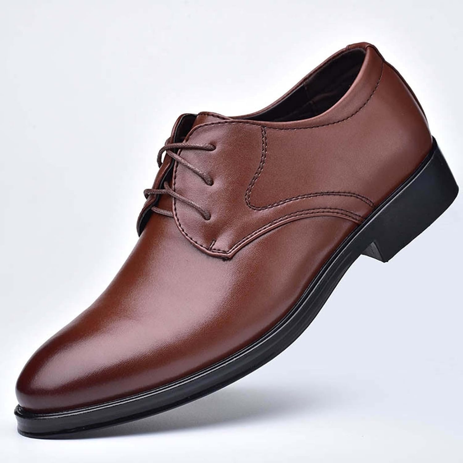 Business Shoes Men's Suit Shoes Classic Business Leather Shoes Derby Oxfords Wedding Shoes Suit Shoes Men's Lace-Up Shoes Classic Business Derby Formal Business Casual Shoes – Bild 3