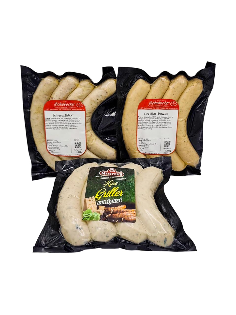 Meisters Bratwurst Grill Favourites | Grill Package with BBQ Sausages in Small Tasting Package for Young and Old (3 Varieties)