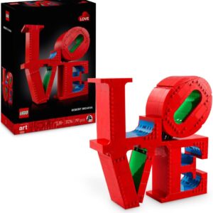 LEGO Art Love - Model Making for Adults - Decorative Art Object for Building - Creative Activity for Women and Men - Gift Idea for Couples - 31214