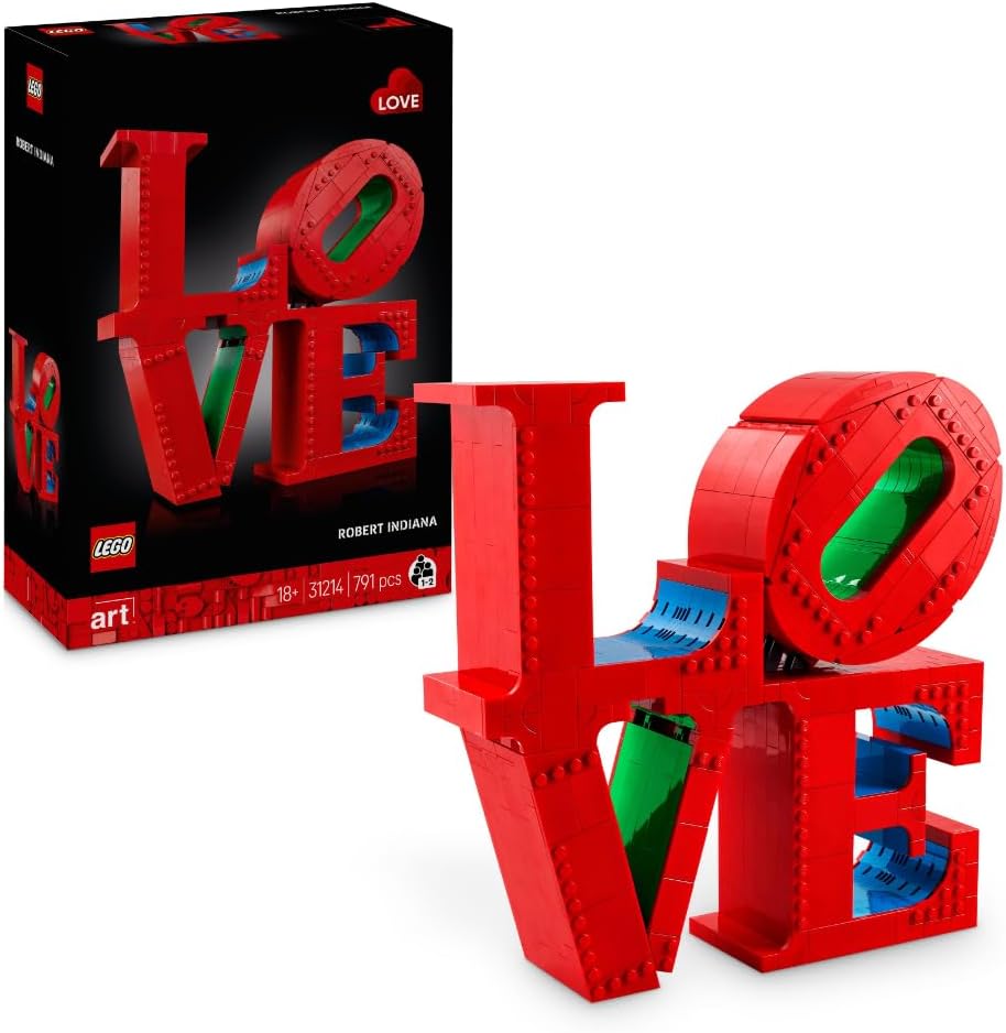 LEGO Art Love - Model Making for Adults - Decorative Art Object for Building - Creative Activity for Women and Men - Gift Idea for Couples - 31214