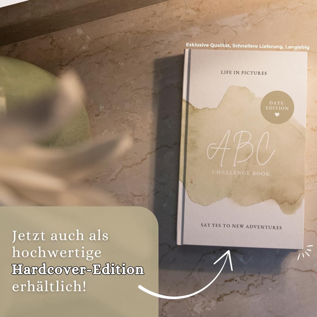 HERZENSBACHT ABC Challenge Book - Date Edition for Couples | 280+ Date Ideas | ABC Dates for Shared Experiences | Bucket List & Couple Challenge | Gift Idea for Christmas, Valentine's Day, Anniversary – Bild 5