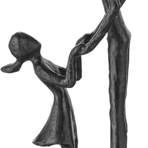 Sziqiqi Gift Dad Birthday from Daughter: Iron Father Daughter Figurine