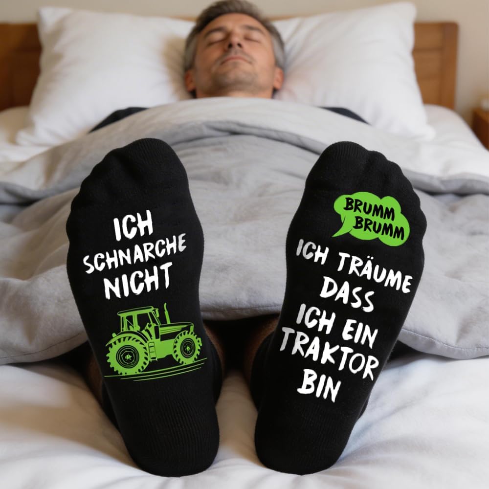 Men’s Funny Socks with Inscription (German Language), EU 43–46/UK 8.5–11.5, Gift for Birthday, Men’s Day, Father’s Day, for Dad, Grandpa, Friend, Brother, Boys – Bild 2
