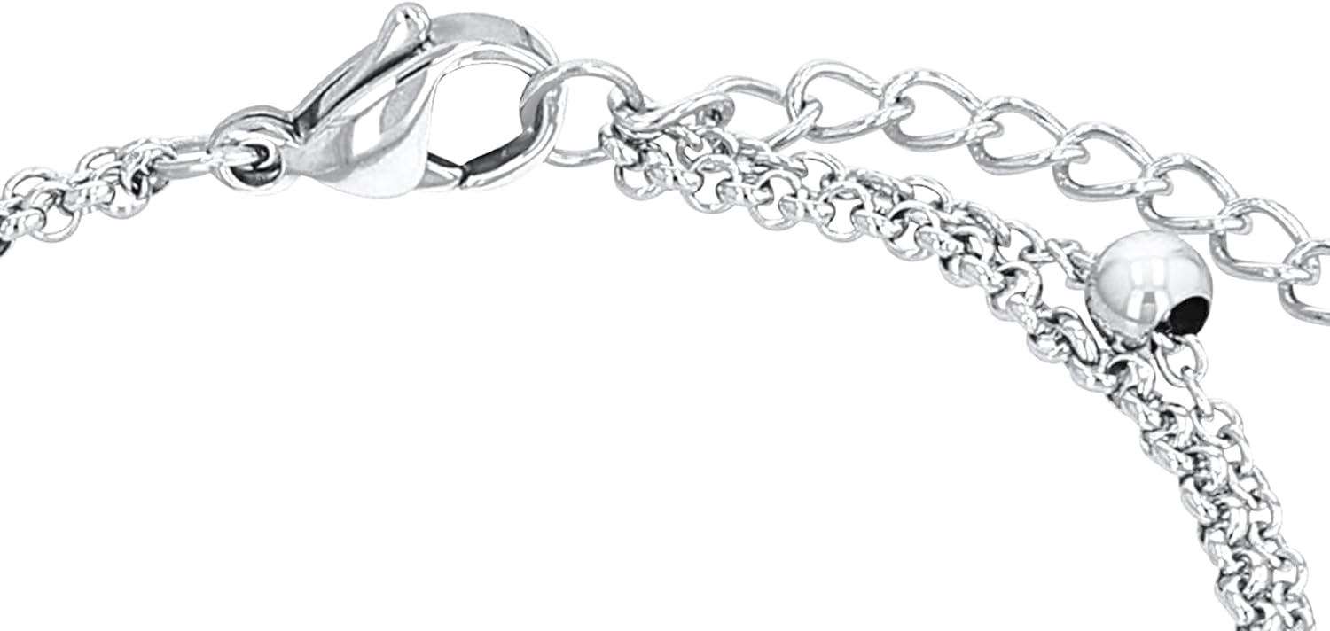 s.Oliver Women’s Bracelet. 925 Sterling Silver/Stainless Steel with Motif, Comes in Jewellery Gift Box – Bild 3