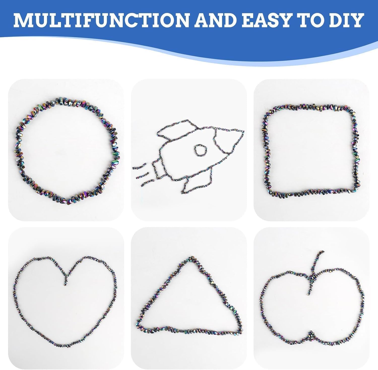 Magnets Colourful Stones 610 Pieces Fidget Toys Gift Teenager Magnetic Stones Game Anti Stress Autism Toy Adult Cool Things Gifts for Teenagers Boys Girls 11 12 13 14 15 – Bild 6