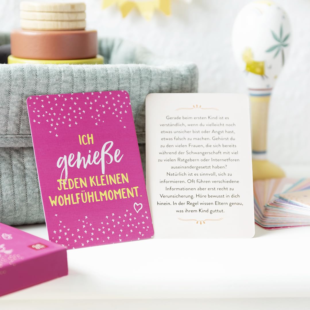 Mama in Balance: Übungen und Tipps für einen entspannten Baby-Alltag. 50 Affirmationskarten, die motivieren und Kraft schenken (Geschenke für frischgebackene Mütter) – Bild 7