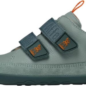 Affenzahn Buddy Barefoot Shoes Leather Super Soft Leather Shoe with Velcro Fastening for Warm, Dry Spring, Summer and Autumn Days Size 21-32, Koala Taupe