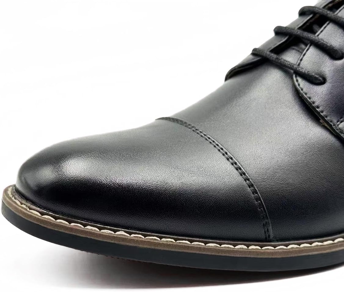 Finishing & Sewing Men's Oxford Lace Up Shoes with Caps – Bild 6