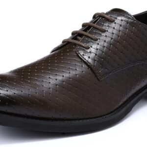 Allthemen Men’s Dress Shoes Leather Modern Lace-Up Formal Leather Shoes Business Oxford Derby Shoes