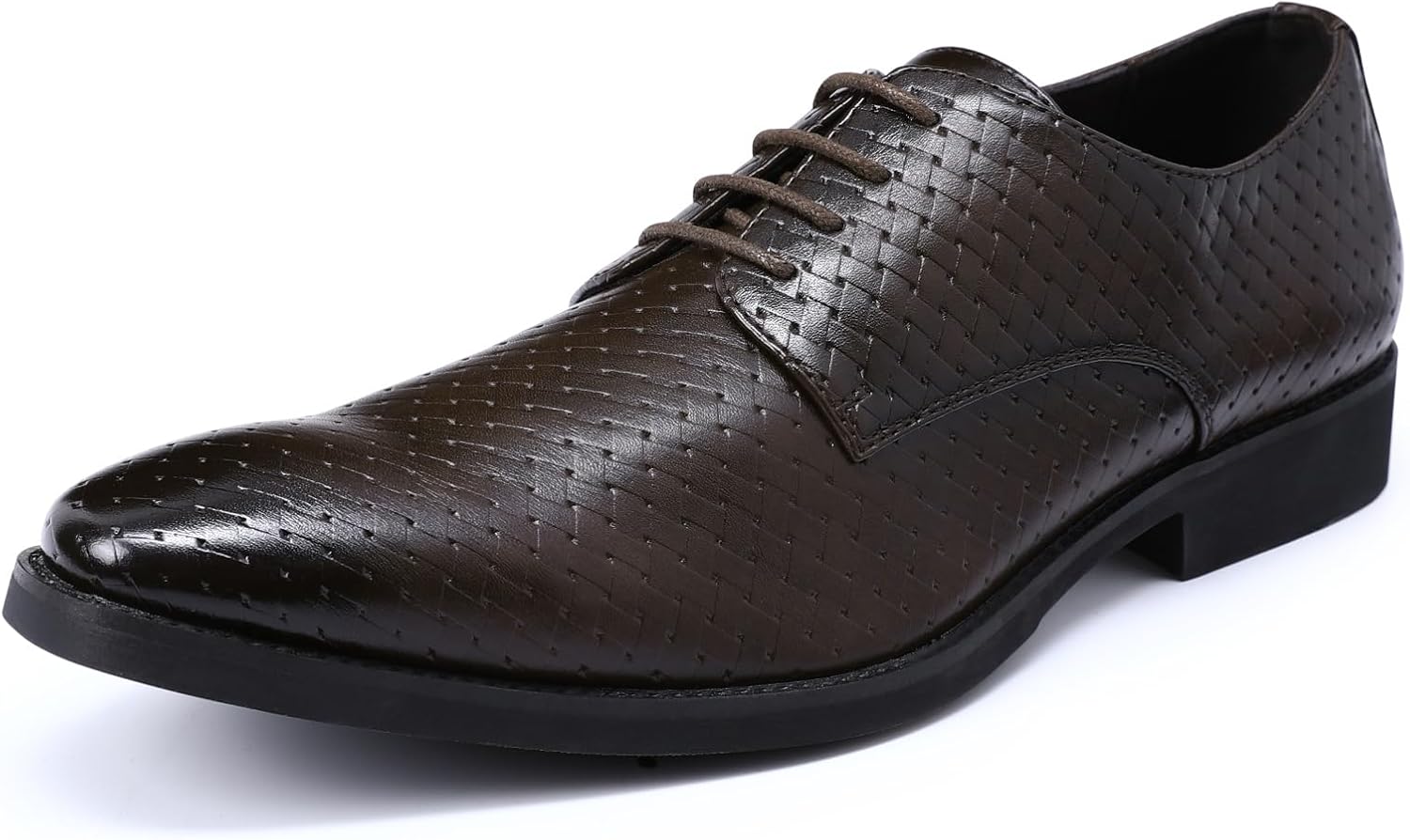 Allthemen Men's Dress Shoes Leather Modern Lace-Up Formal Leather Shoes Business Oxford Derby Shoes
