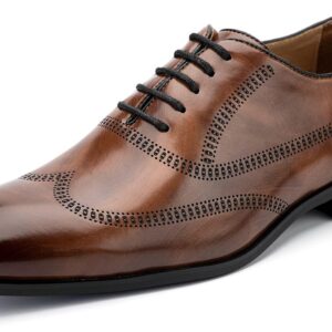 MEIJIANA Oxford Business Leather Shoes for Men Lace Up Formal Shoes Oxfords