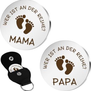 Expectant Dad Gift, Gifts for Baby Birth, Gifts for Expectant Mothers, Pregnancy Gift, Decision Coin, New Dad Mum Christening Gifts for Girls, Gifts for Baby Shower