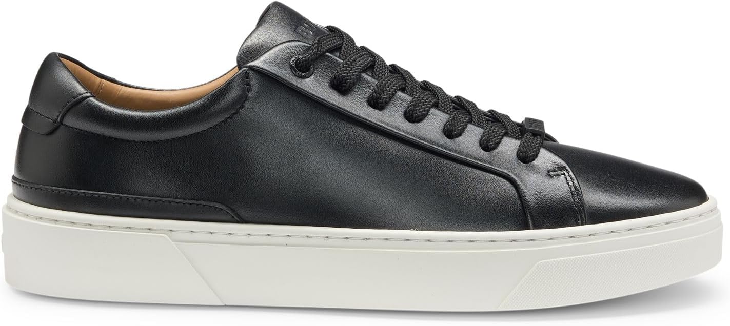 BOSS Men's Gary Tenn Gary Leather Trainers Size
