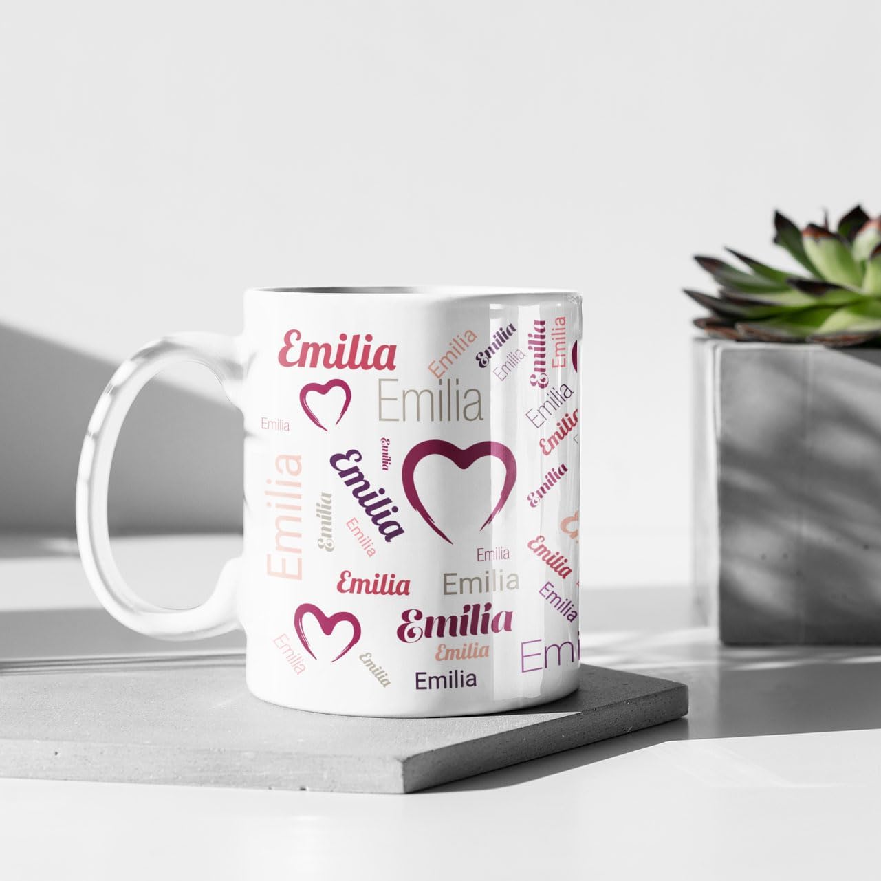 Red Love Name Mug - Valentines Day & Partner Gift – Bild 4