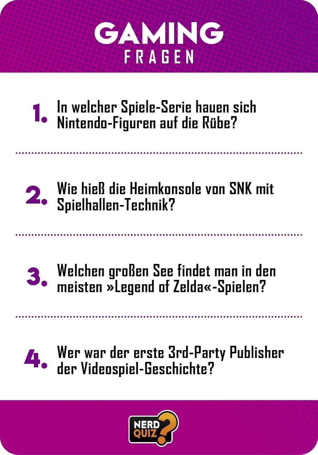 Nerd Quiz - das Kartenspiel: 260 Fragen rund um Games, Filme und Popkultur | Präsentiert von Rocket Beans TV! | Quizspiel für große Runden und Kartenspiel für unterwegs – Bild 4