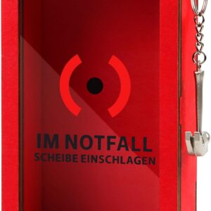 Funny Emergency Box with Hammer – Birthday Gift, Personalised Gift Idea for Money, Sweets, Duplo Chocolate or Other Money Gifts, Decorative Wooden Box, Creative DIY Gifts