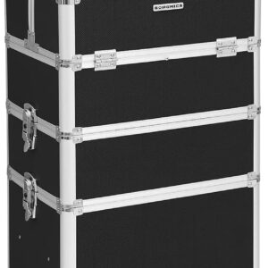 SONGMICS Cosmetic Trolley 3 in 1 Vanity Case Large Hairdressing Case 35 x