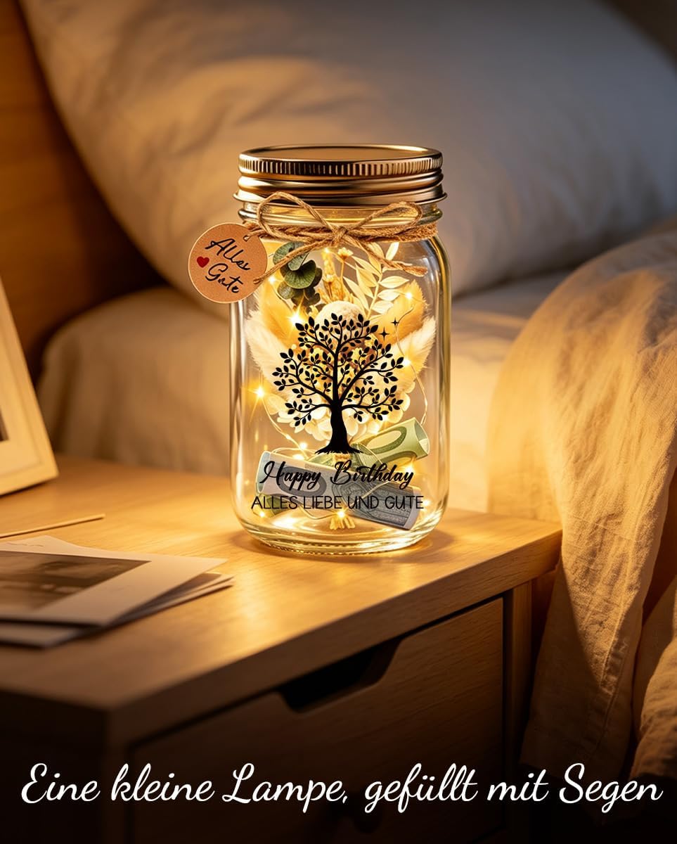 Birthday Gift for Women, LED Bottle Light, Money Gifts, Birthday – Bild 7