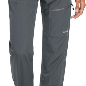 BALEAF Women’s Outdoor Hiking Trousers, Waterproof Quick-Drying Lightweight Trekking Trousers, Capris, UV Protection, UPF 50, Functional Trousers with Zip Pocket