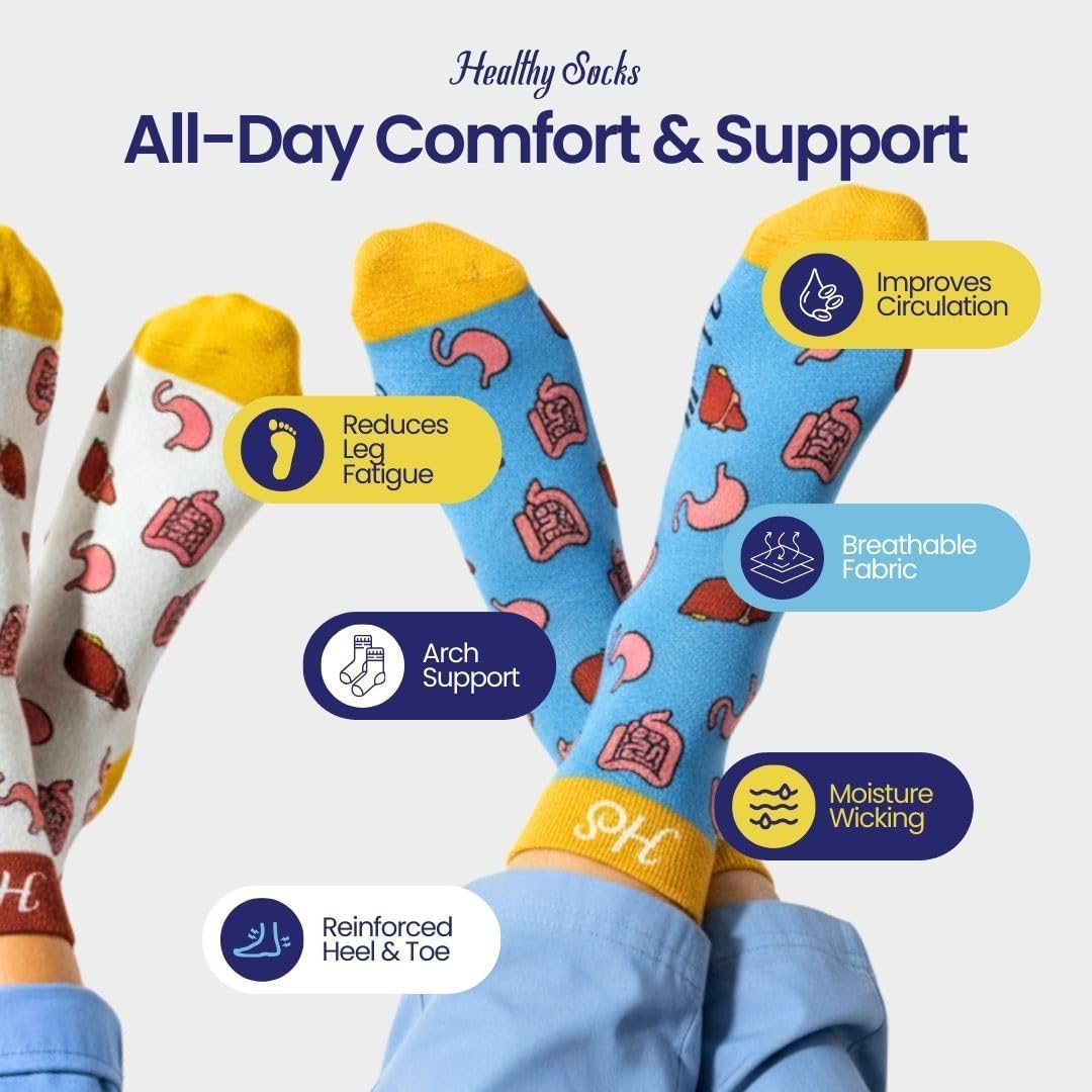 Gravida Schwangerschaft Motivsocken – Geschenk für Hebamme, Schwangere, werdenden Papa & OB Krankenschwester | Babyparty & Geburt Geschenkidee | Bunte Baumwollsocken Damen Gr. 41-46 – Bild 6