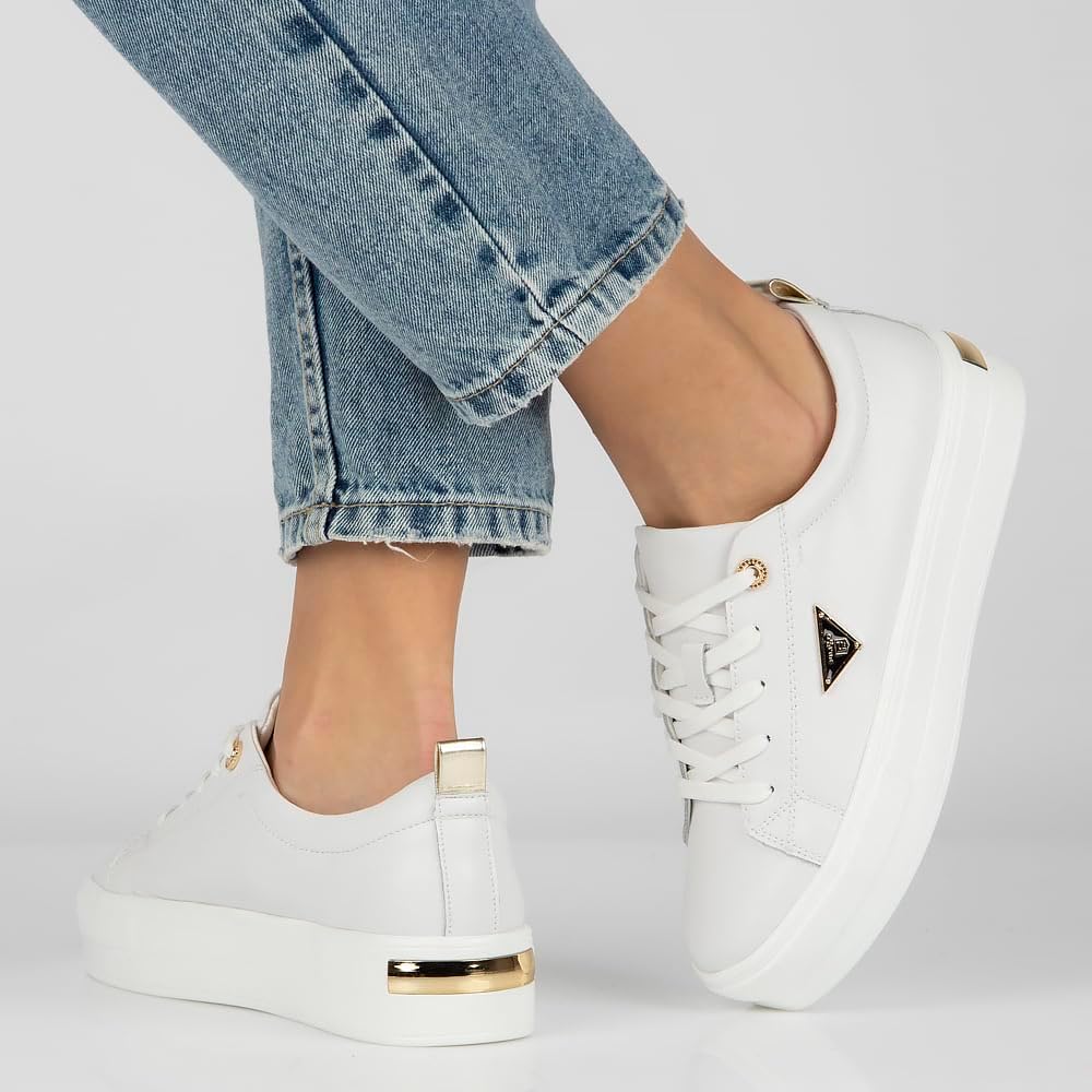 FILIPPO Platform Trainers Women's Leather Shoes Women's Trainers Leather Low Shoes – Bild 6